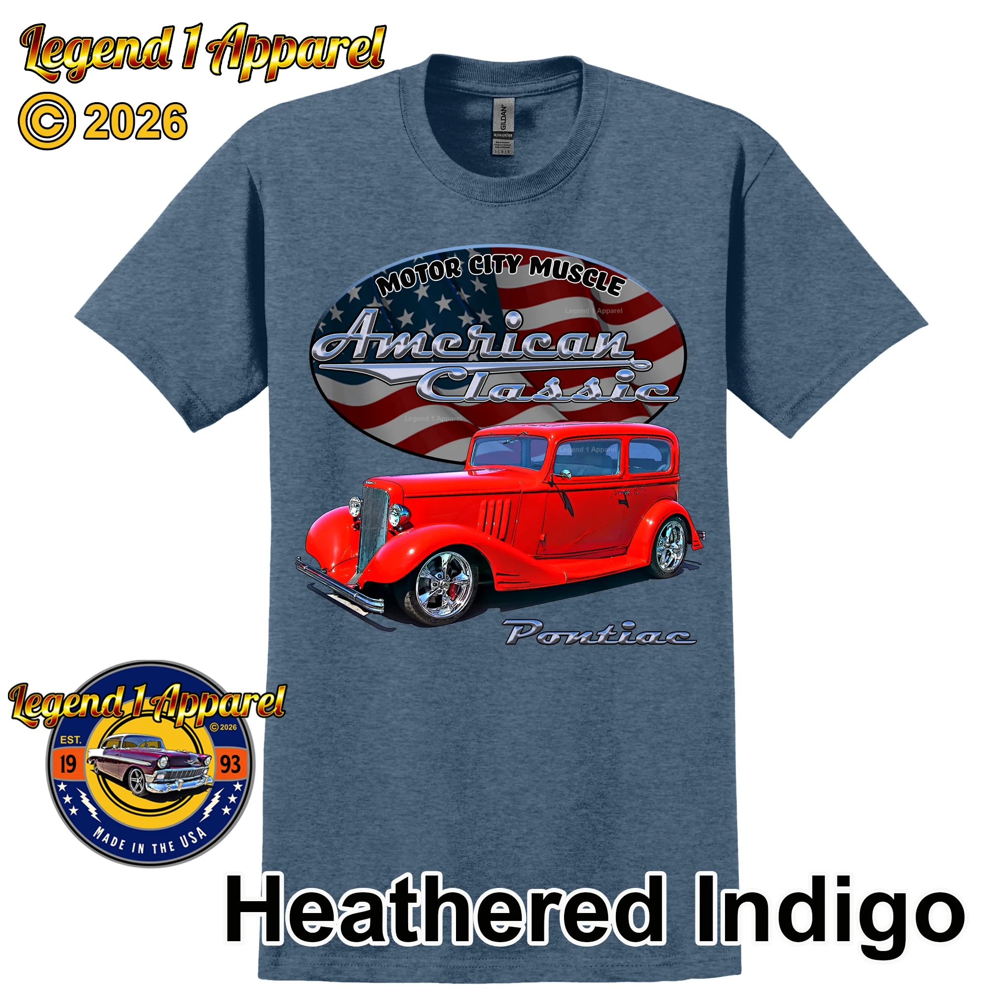 1933 Pontiac Coupe - American Classic Muscle Car T-shirt