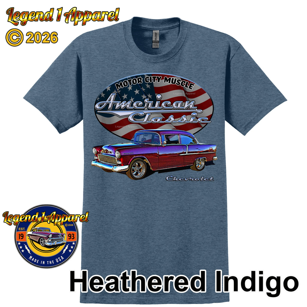 1955 Chevrolet Del Ray Coupe - American Classic Muscle Car T-shirt