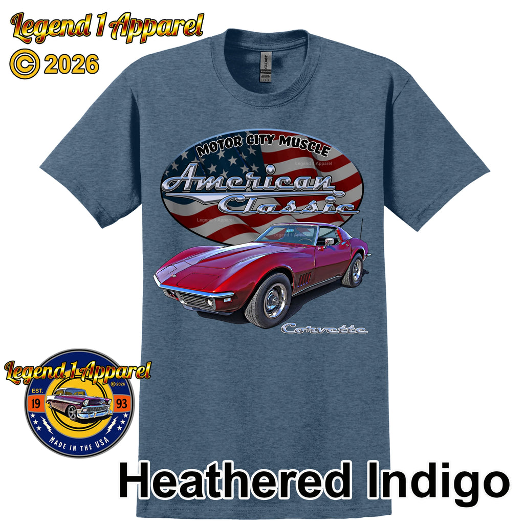 1969 Chevrolet C3 Corvette - American Classic Muscle Car T-shirt