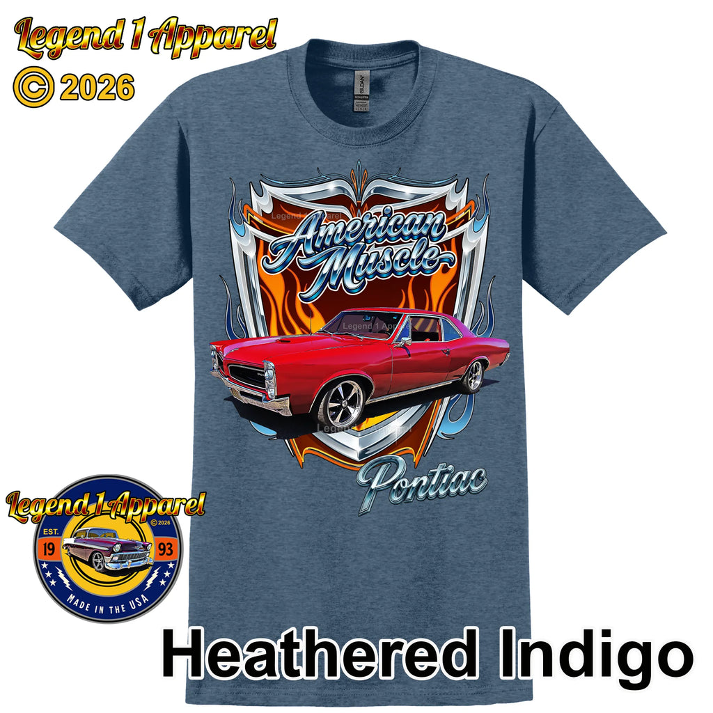 1965 Pontiac Le Mans American Muscle T-Shirt – 65 Lemans Classic Car Graphic Tee