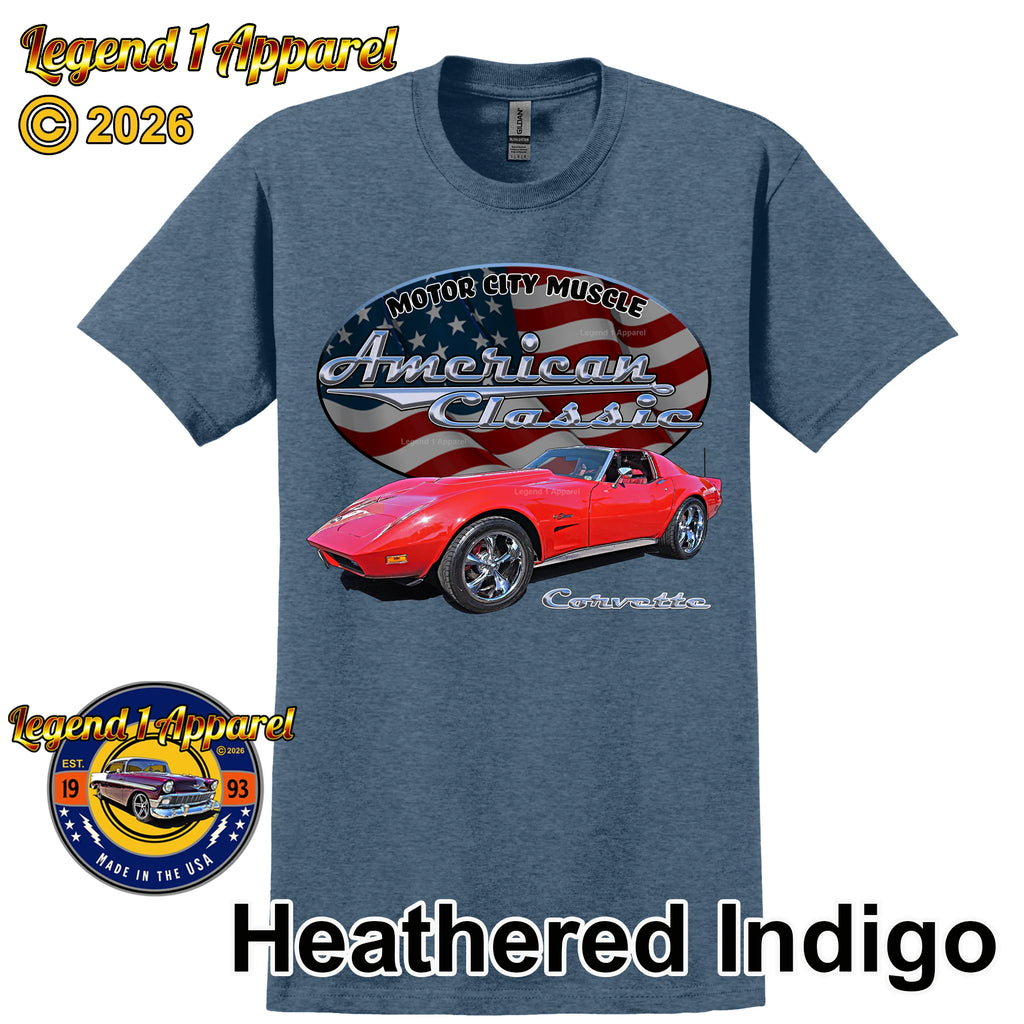 1974 Chevrolet C3 Corvette - American Classic Muscle Car T-shirt