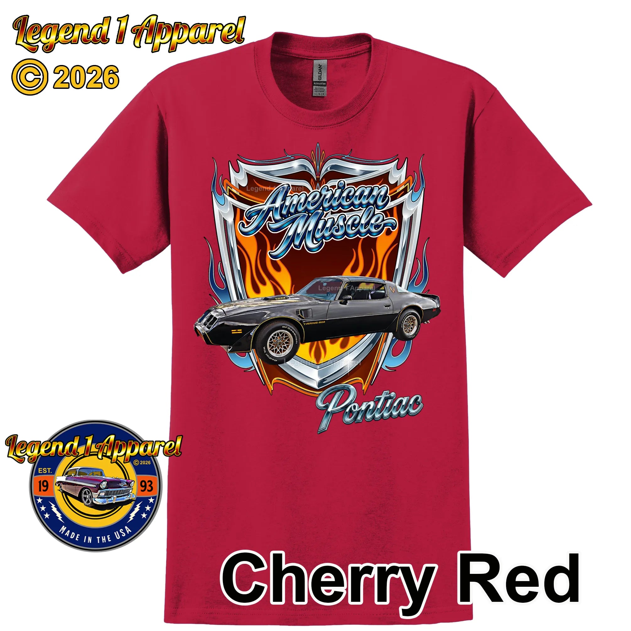 1979 Pontiac Trans Am American Muscle T-Shirt – 79 Trans Am Classic Car Graphic Tee