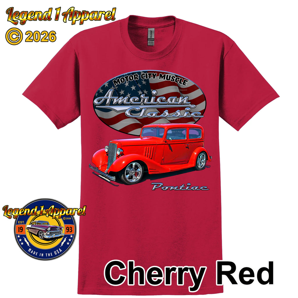 1933 Pontiac Coupe - American Classic Muscle Car T-shirt