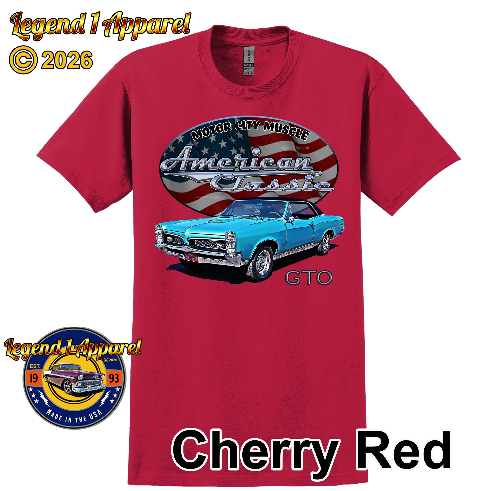 1967 Pontiac GTO - American Classic Muscle Car T-shirt