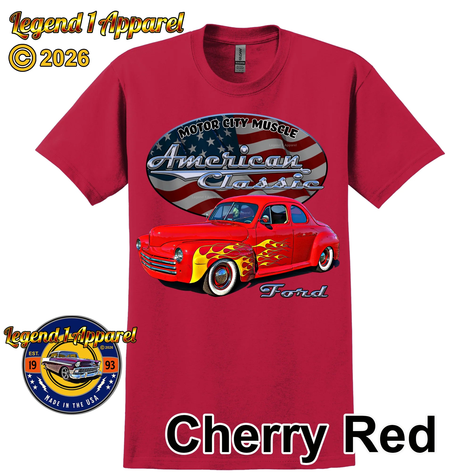 1947 Ford Coupe - American Classic Muscle Car T-shirt