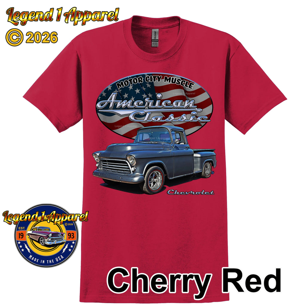 1955 Chevrolet Pick Up - American Classic Muscle Truck T-shirt