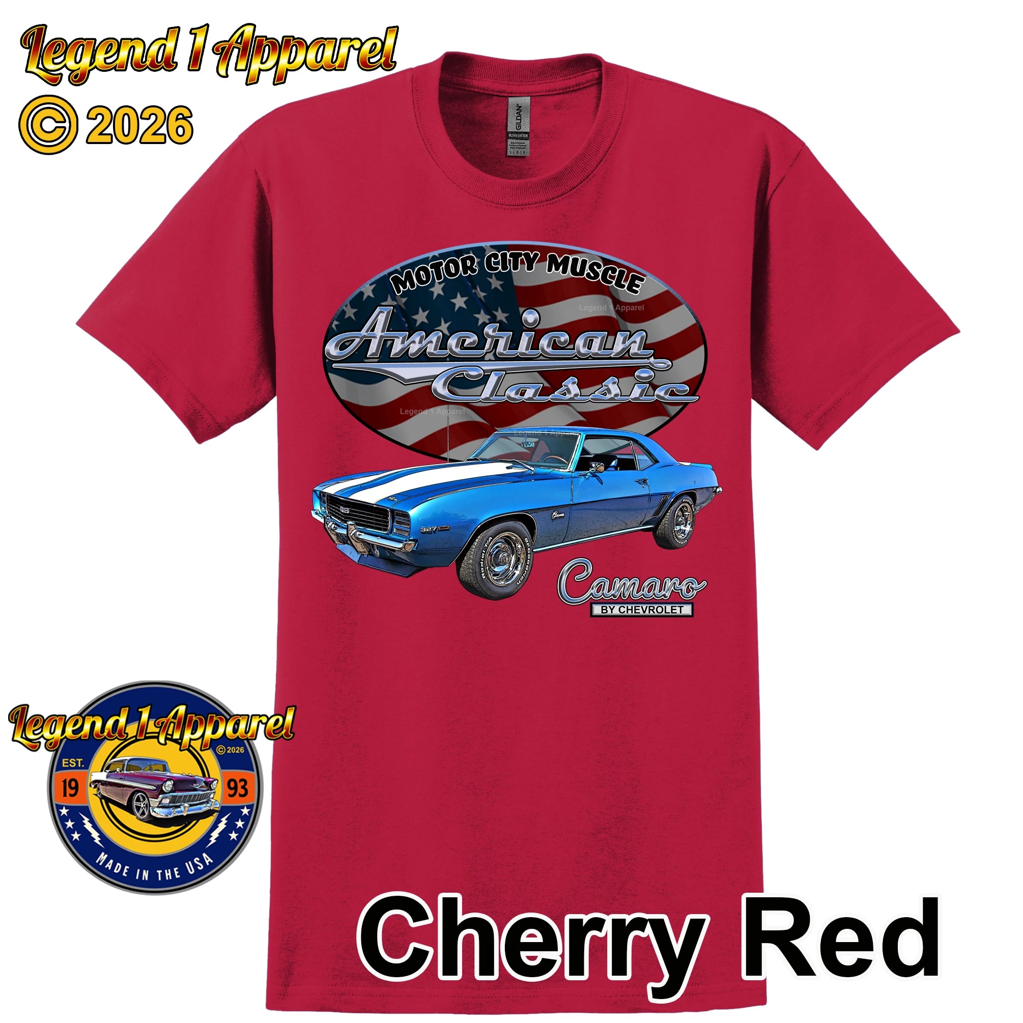 1969 Chevrolet Camaro - American Classic Muscle Car T-shirt