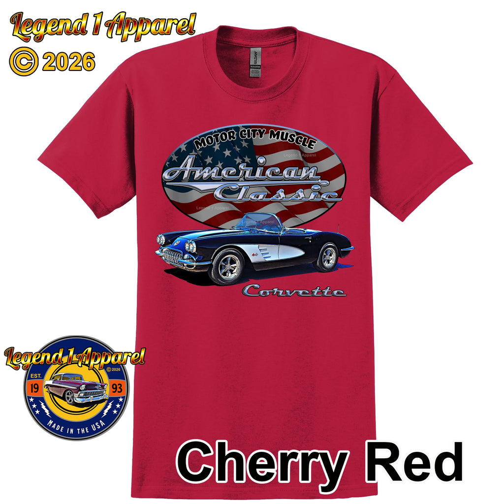 1960 Chevrolet C1 Corvette - American Classic Muscle Car T-shirt