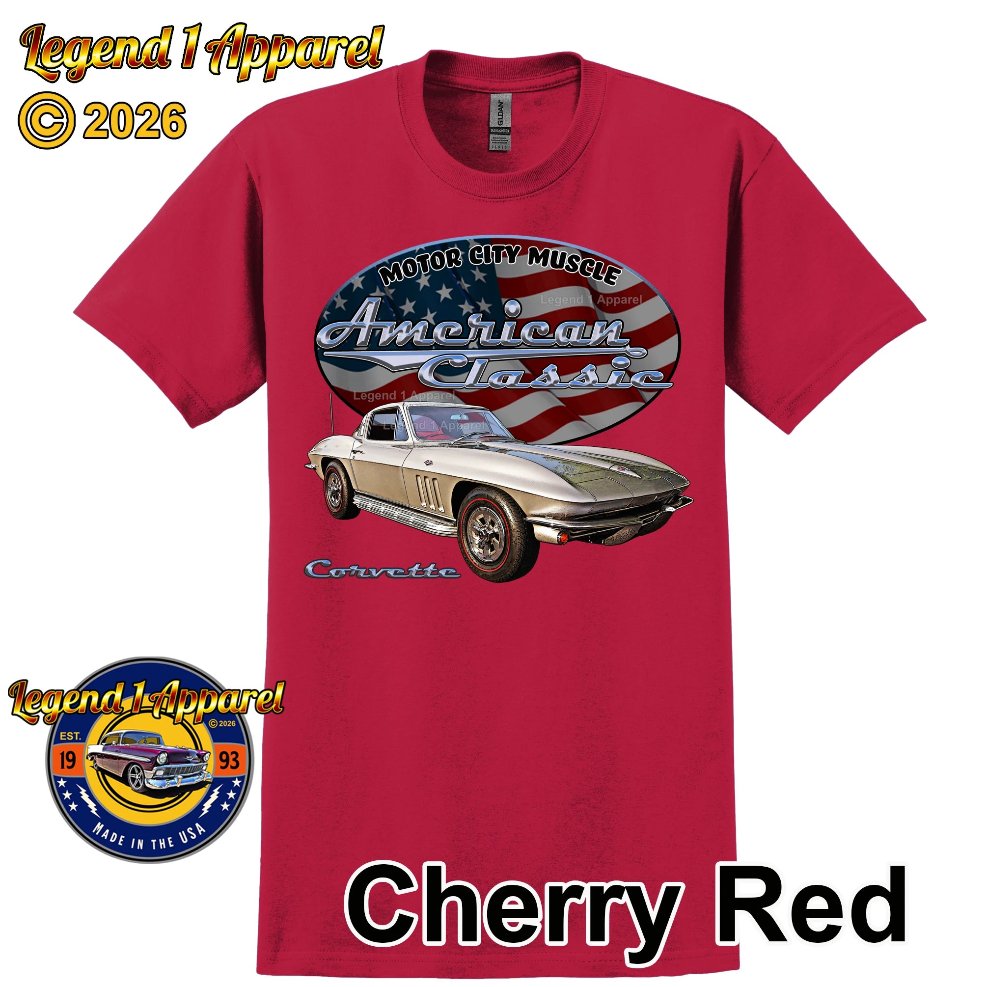 1965 Chevrolet C2 Corvette - American Classic Muscle Car T-shirt