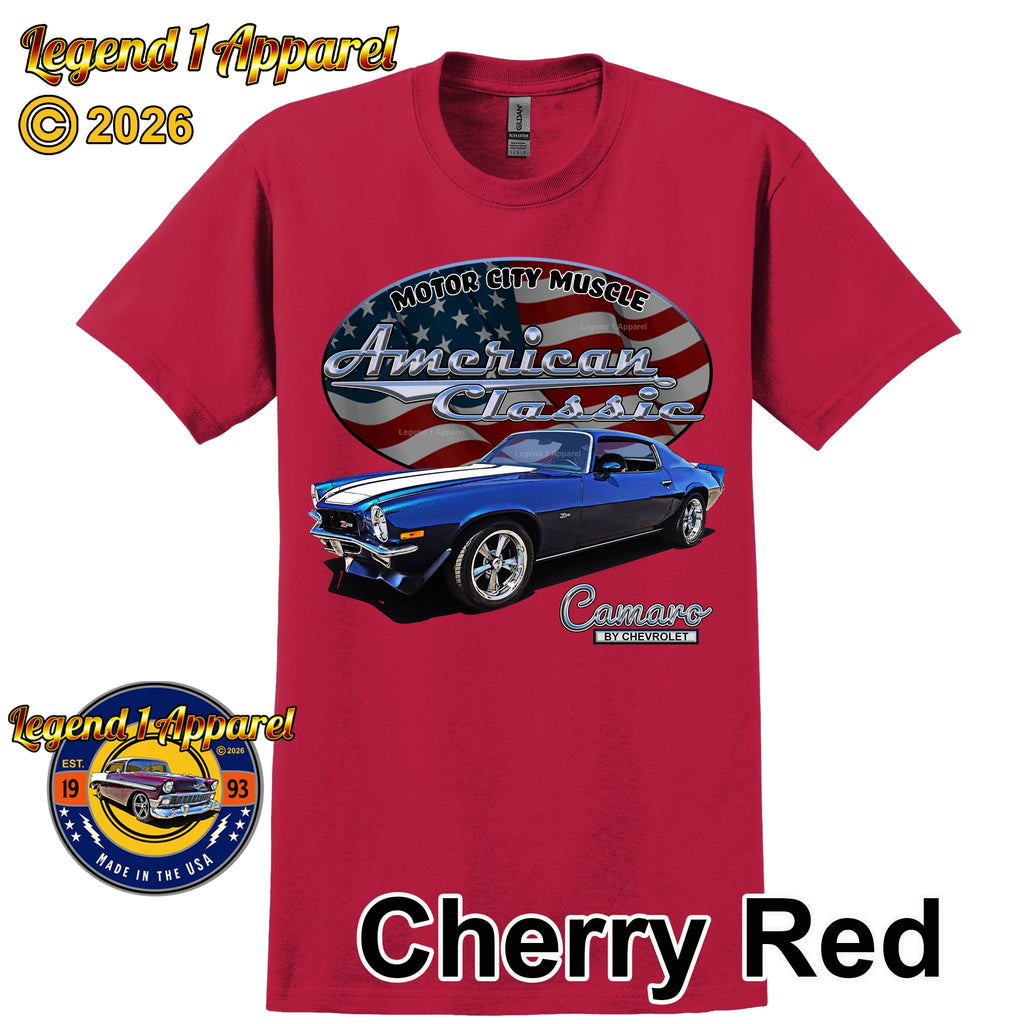 1973 Chevrolet Camaro - American Classic Muscle Car T-shirt