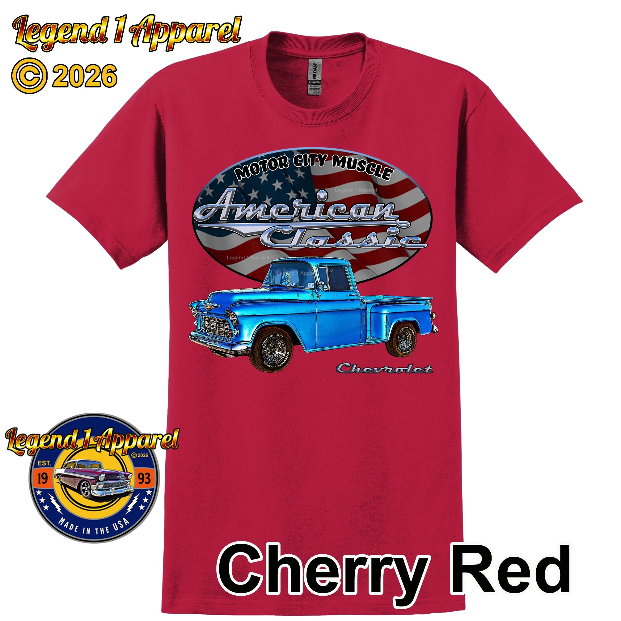 1955 Chevrolet Pick Up - American Classic Muscle Truck T-shirt