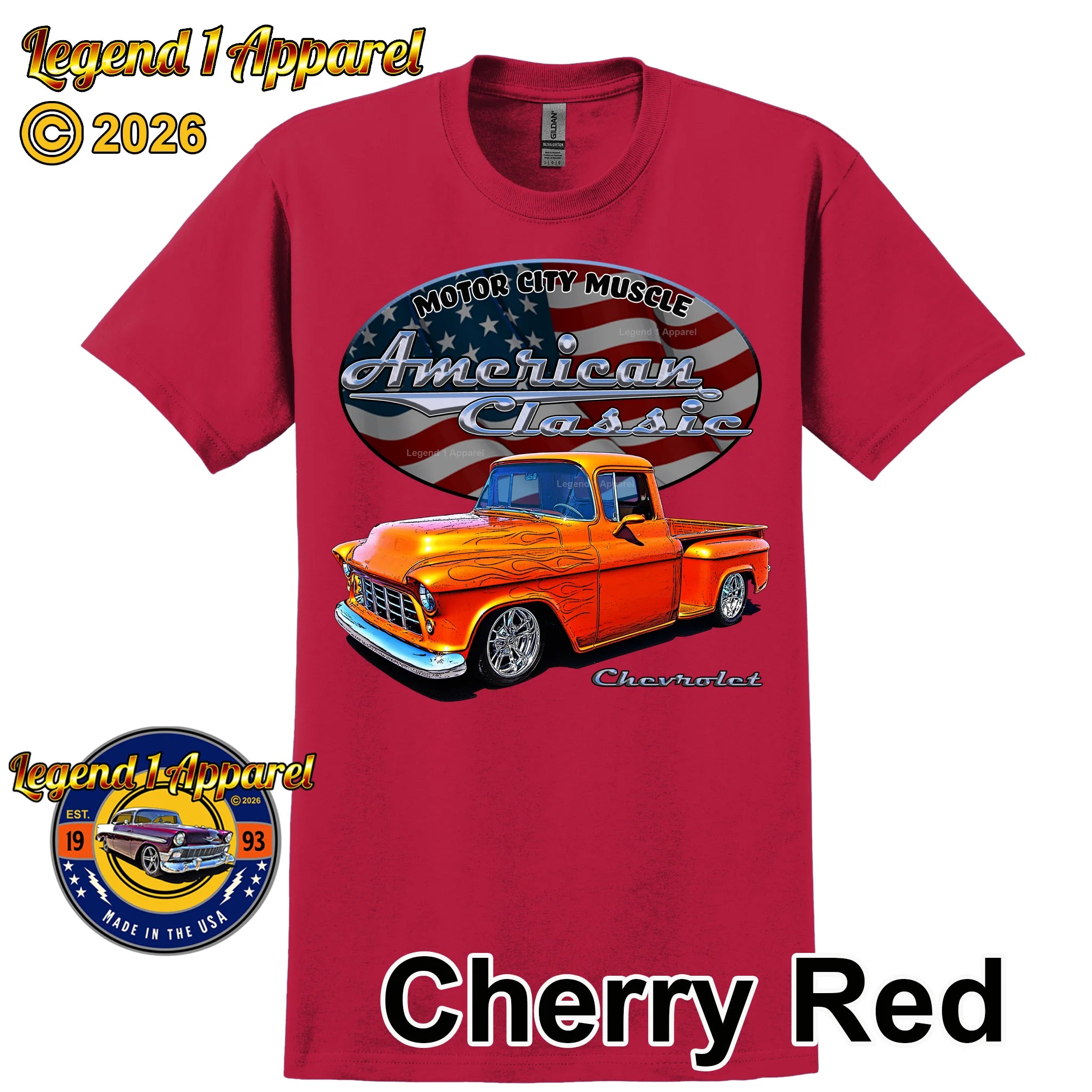 1955 Chevrolet Pick Up - American Classic Muscle Truck T-shirt
