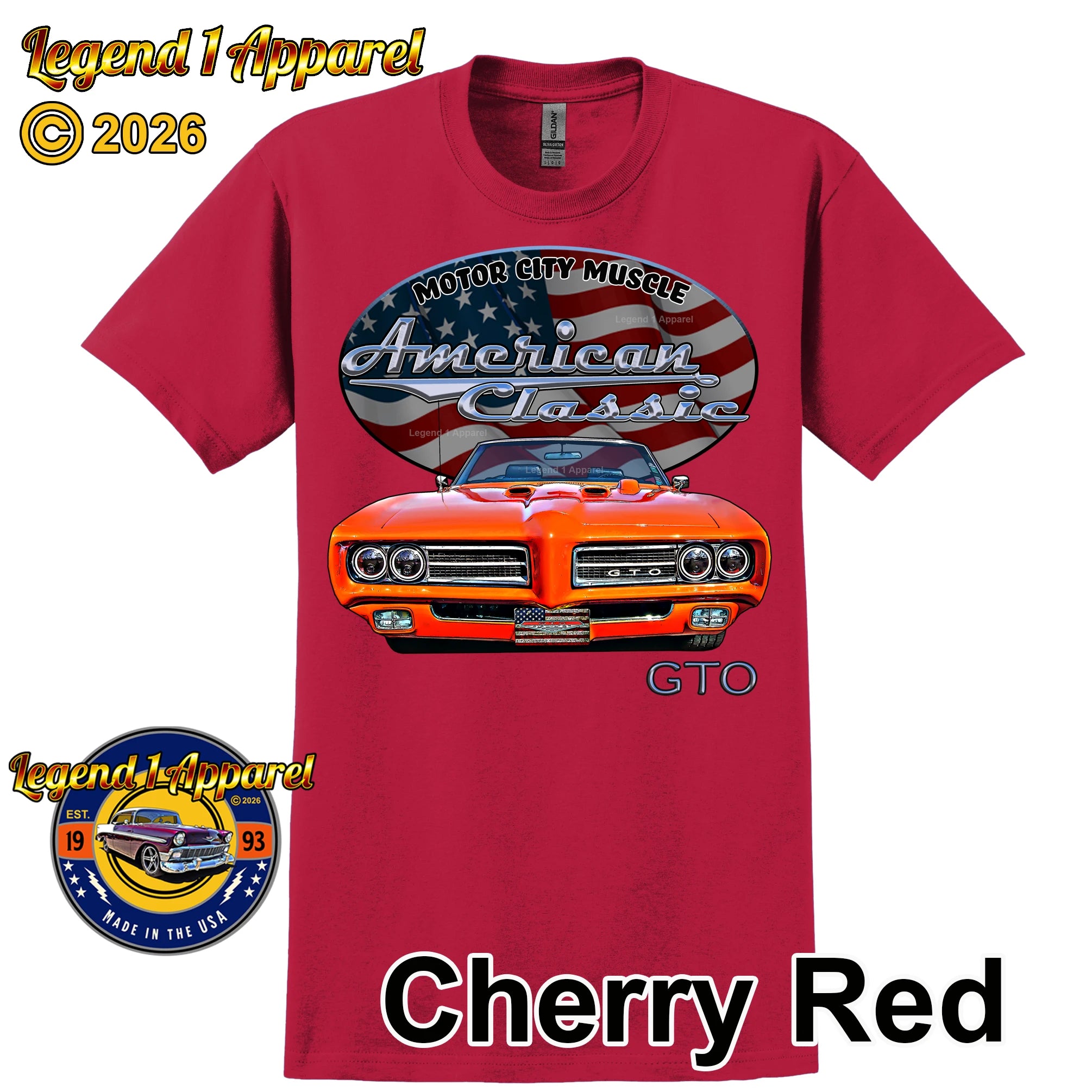 1969 Pontiac Judge GTO - American Classic Muscle Car T-shirt