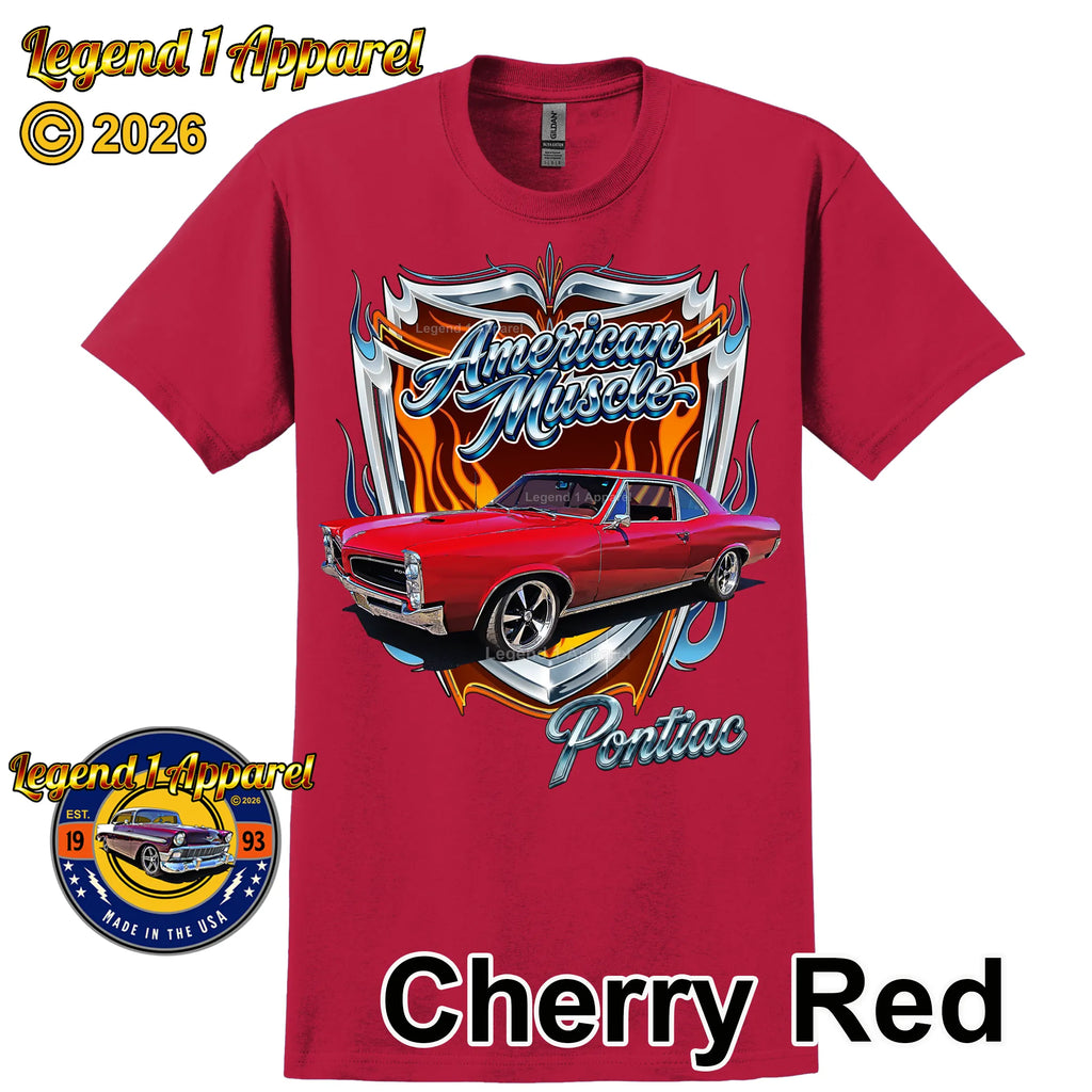 1965 Pontiac Le Mans American Muscle T-Shirt – 65 Lemans Classic Car Graphic Tee