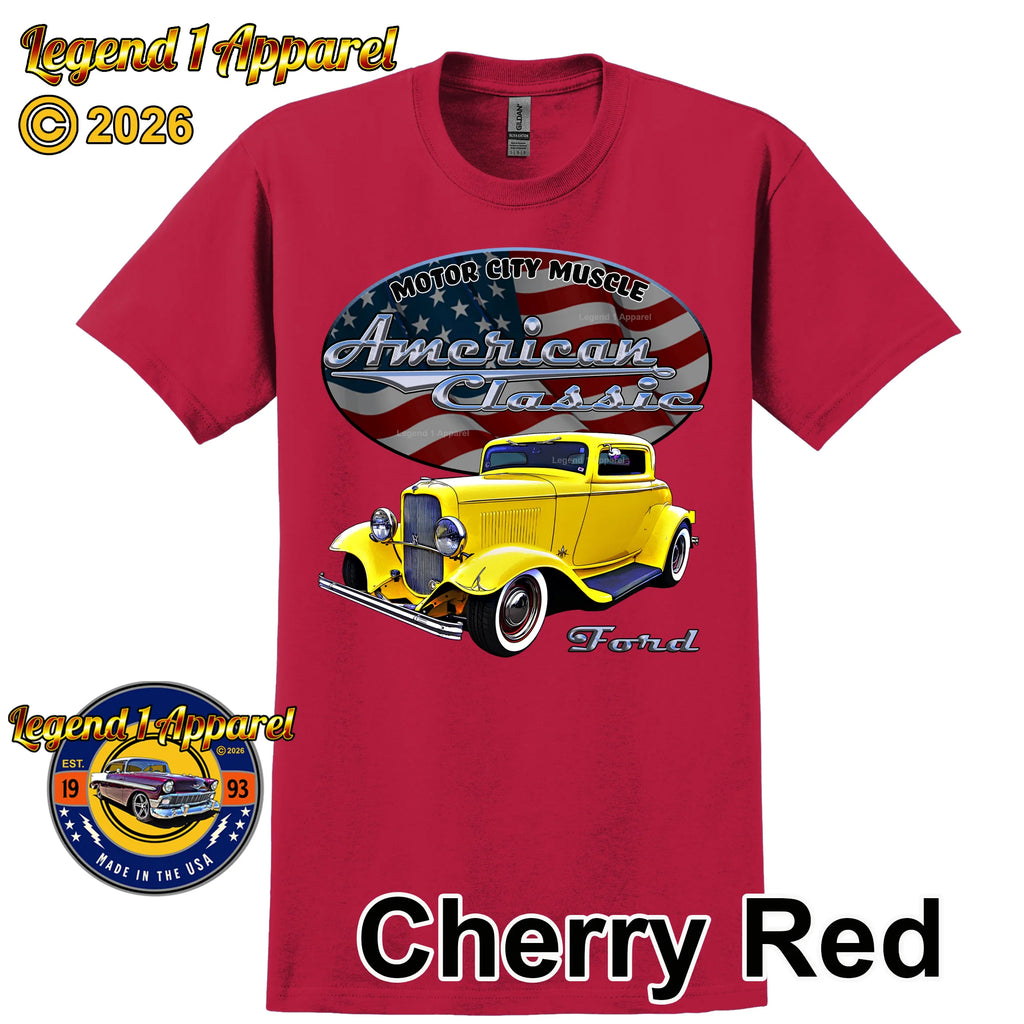 1932 Ford Coupe - American Classic Muscle Car T-shirt