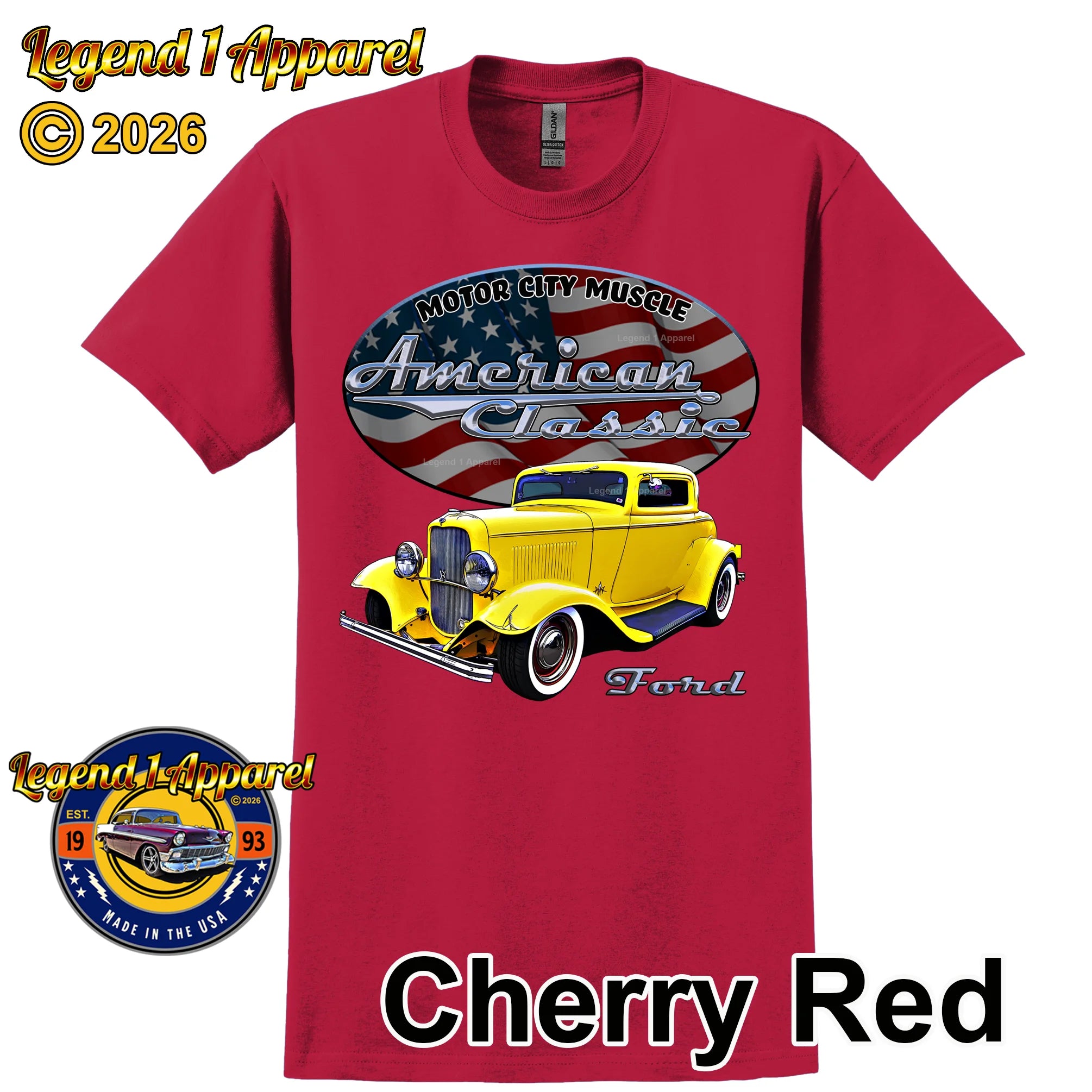 1932 Ford Coupe - American Classic Muscle Car T-shirt