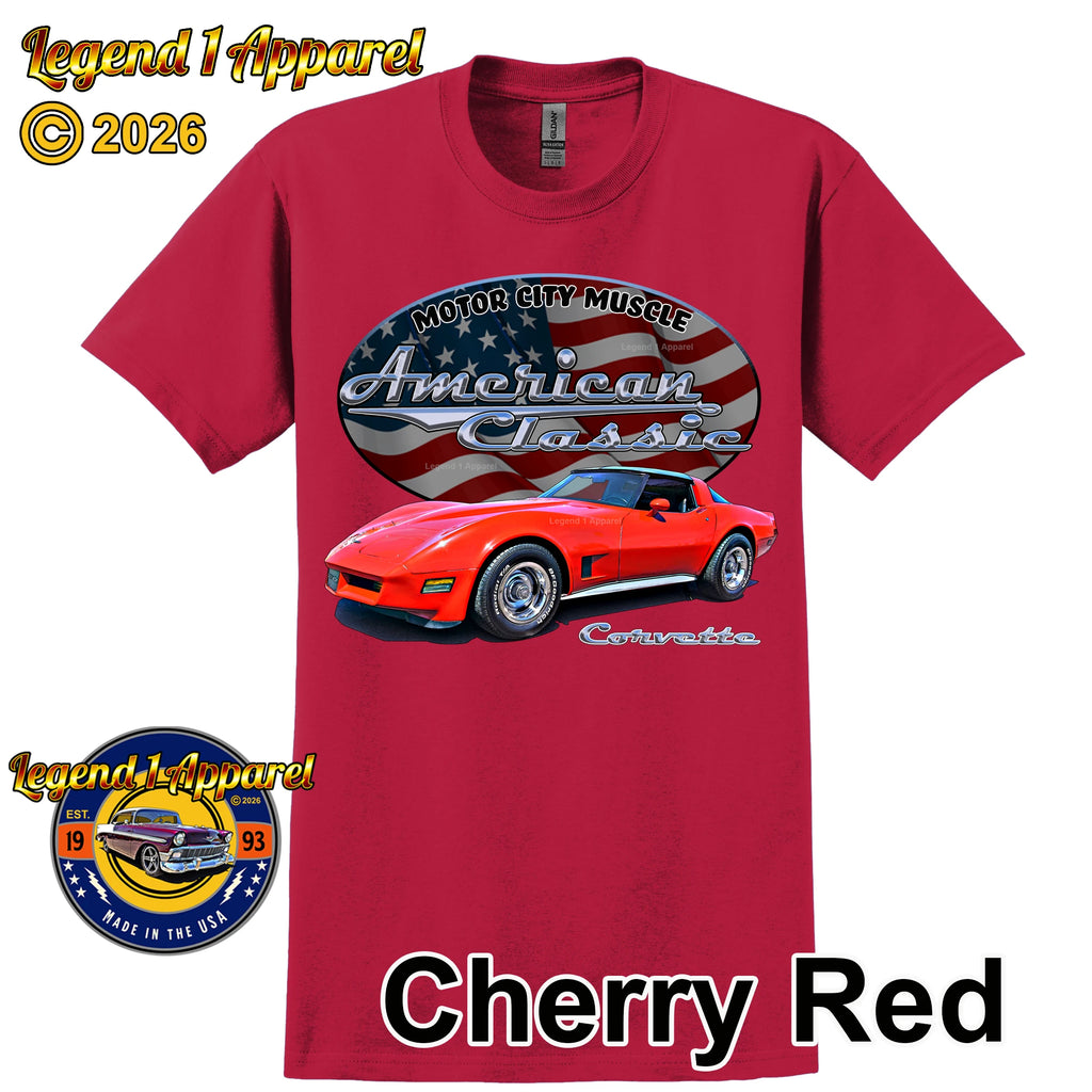 1980 Chevrolet C3 Corvette - American Classic Muscle Car T-shirt