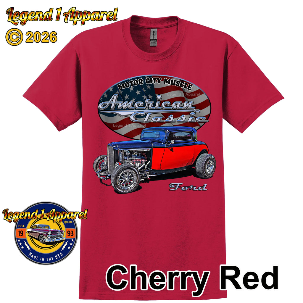 1932 Ford Coupe - American Classic Muscle Car T-shirt