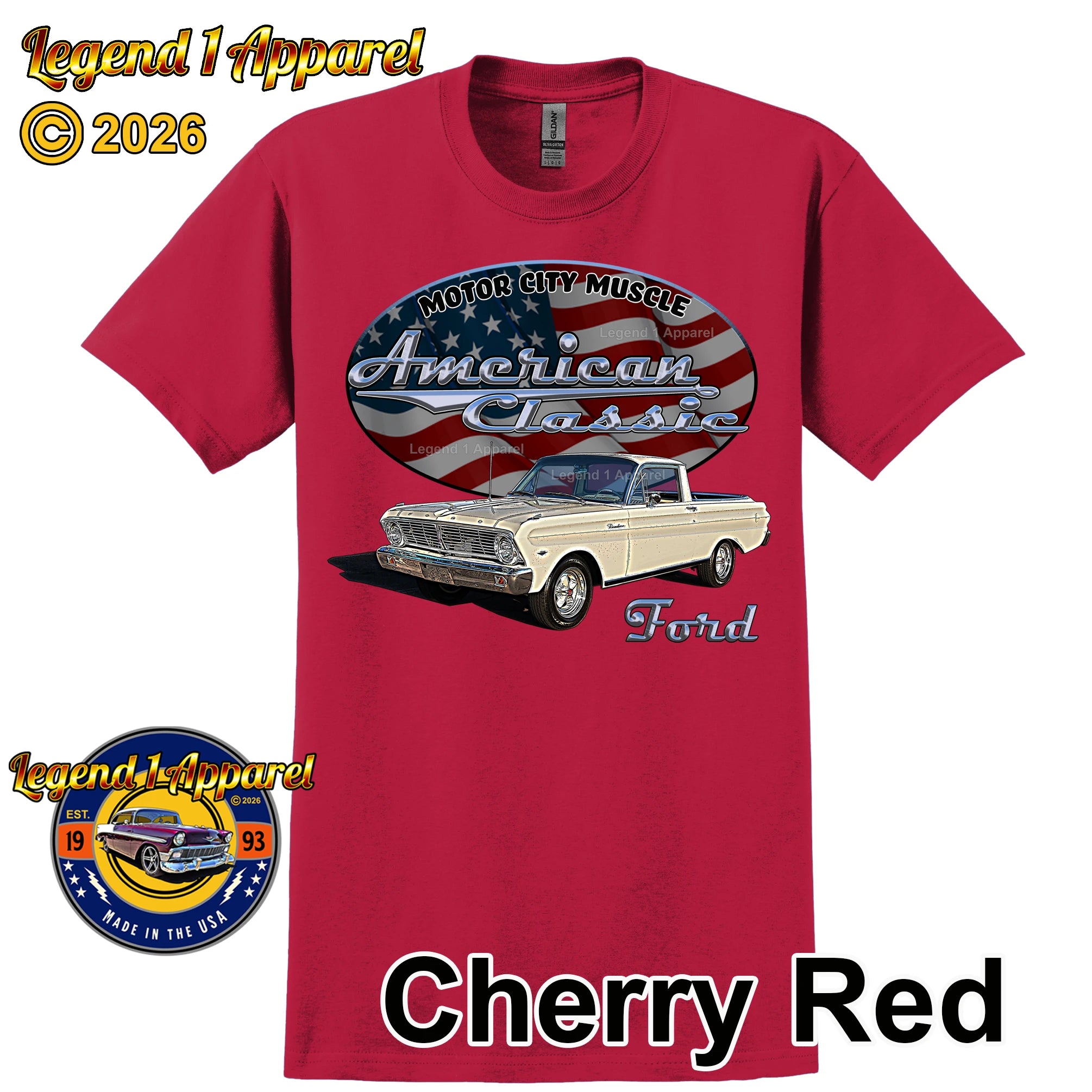 1965 Ford Ranchero - American Classic Muscle Car T-shirt