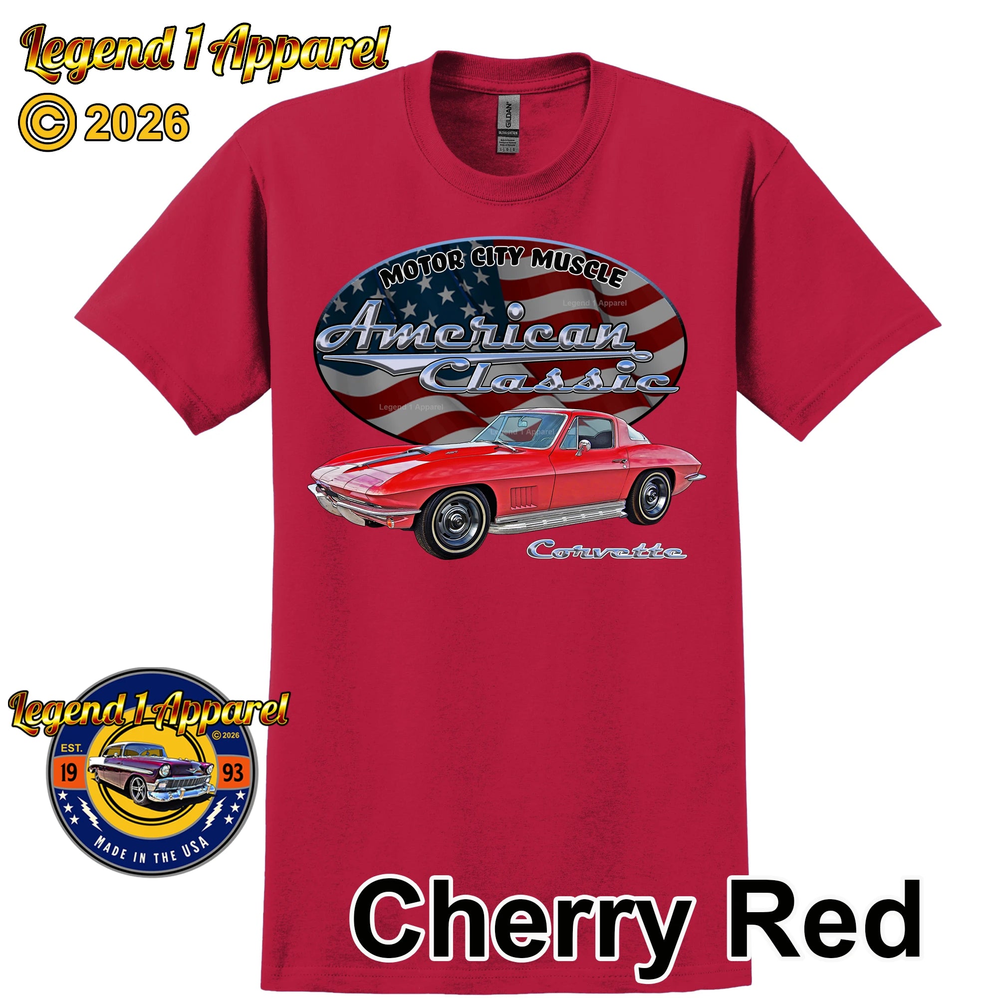 1967 Chevrolet C2 Corvette - American Classic Muscle Car T-shirt