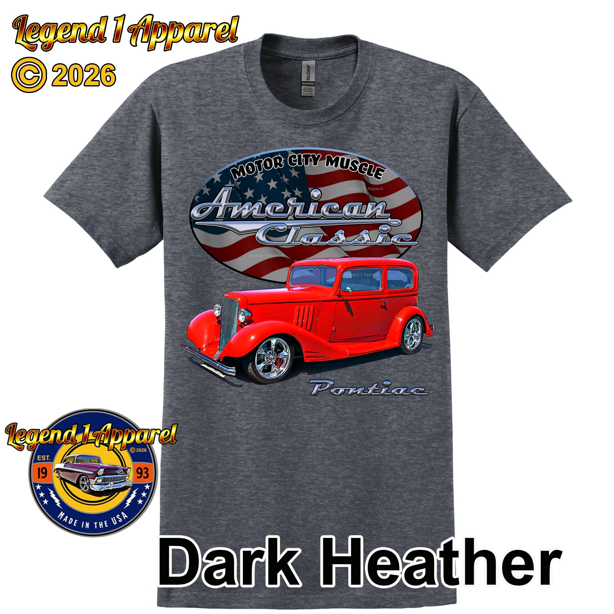 1933 Pontiac Coupe - American Classic Muscle Car T-shirt