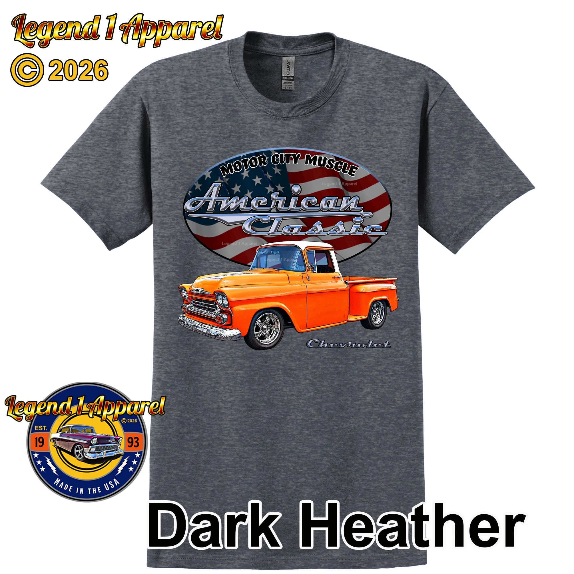 1958 Chevrolet Pick Up - American Classic Muscle Truck T-shirt