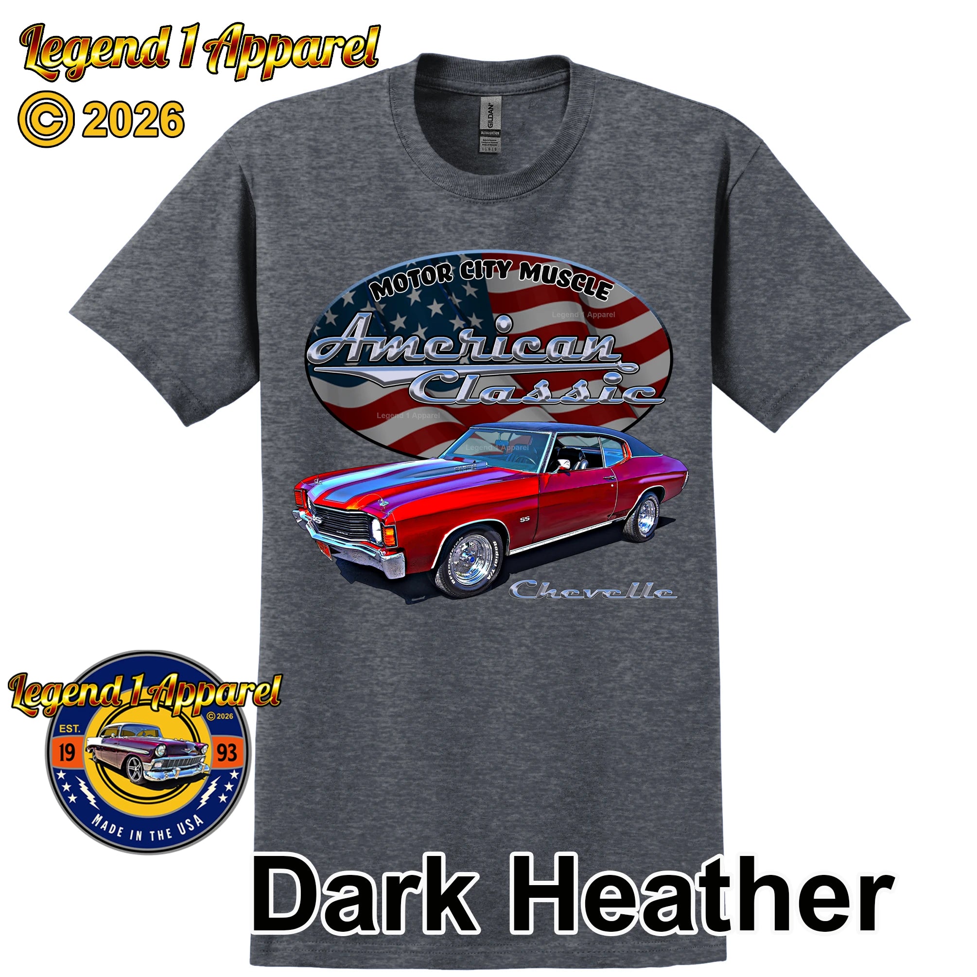 1972 Chevrolet Chevelle SS - American Classic Muscle Car T-shirt