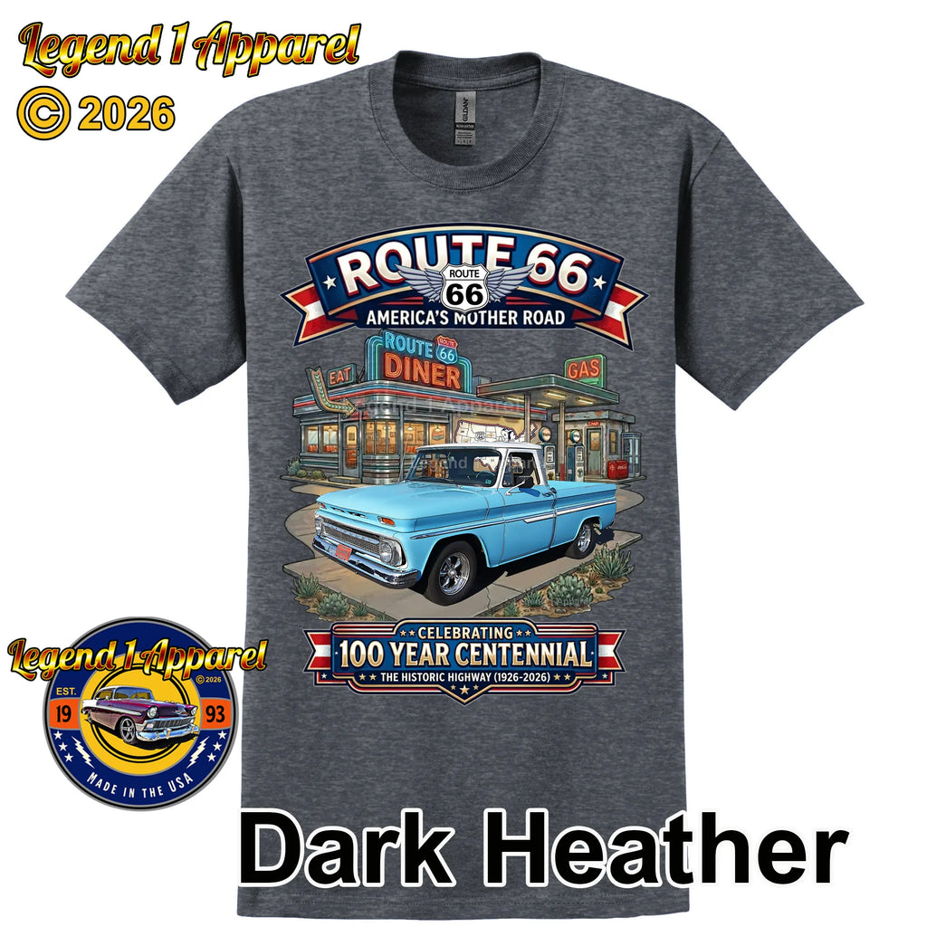 1964 Chevrolet Pick Up Classic Truck Graphic Tee – Route 66 Centennial T-Shirt