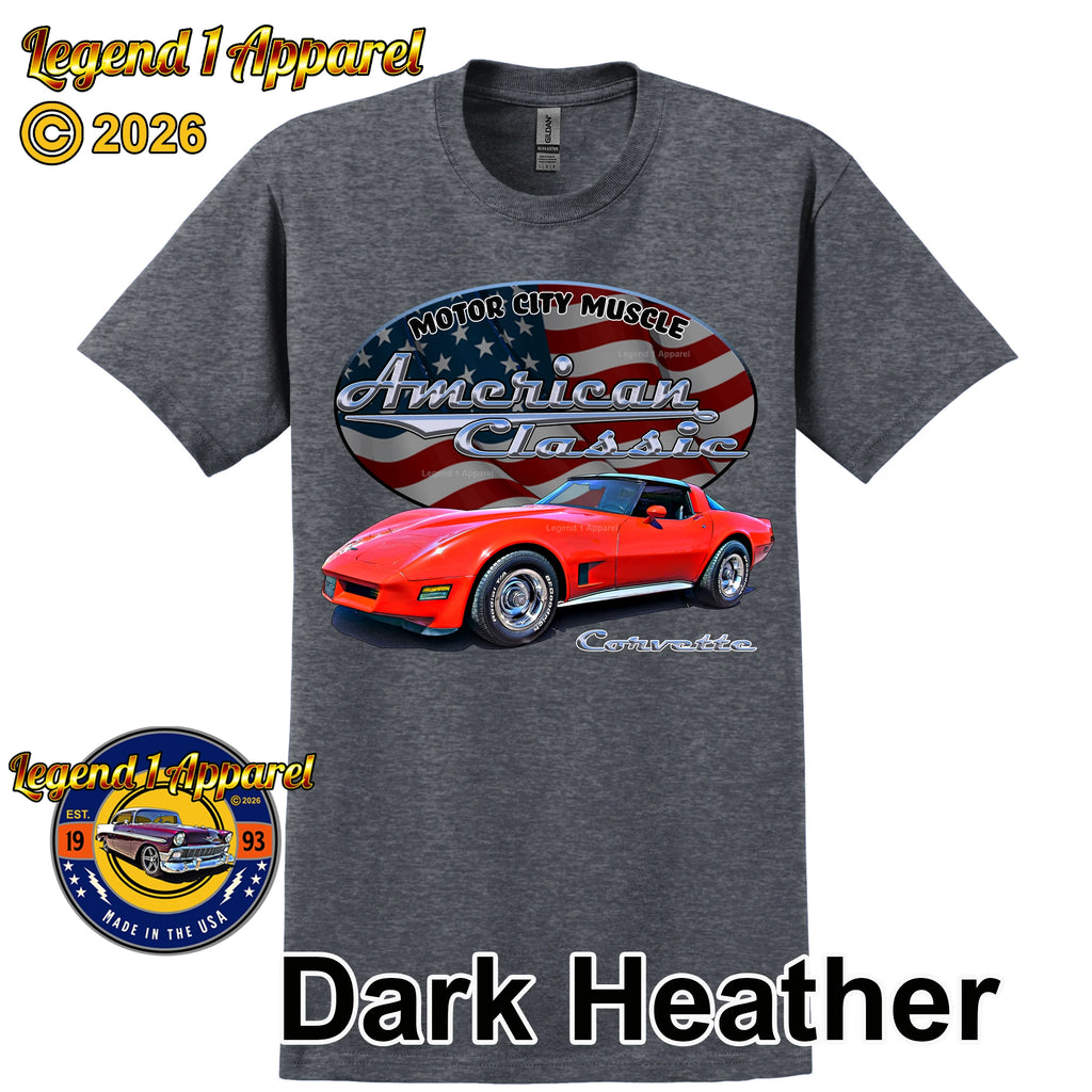 1980 Chevrolet C3 Corvette - American Classic Muscle Car T-shirt