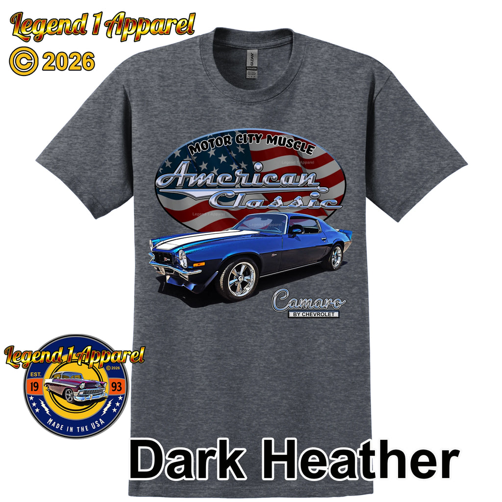 1973 Chevrolet Camaro - American Classic Muscle Car T-shirt