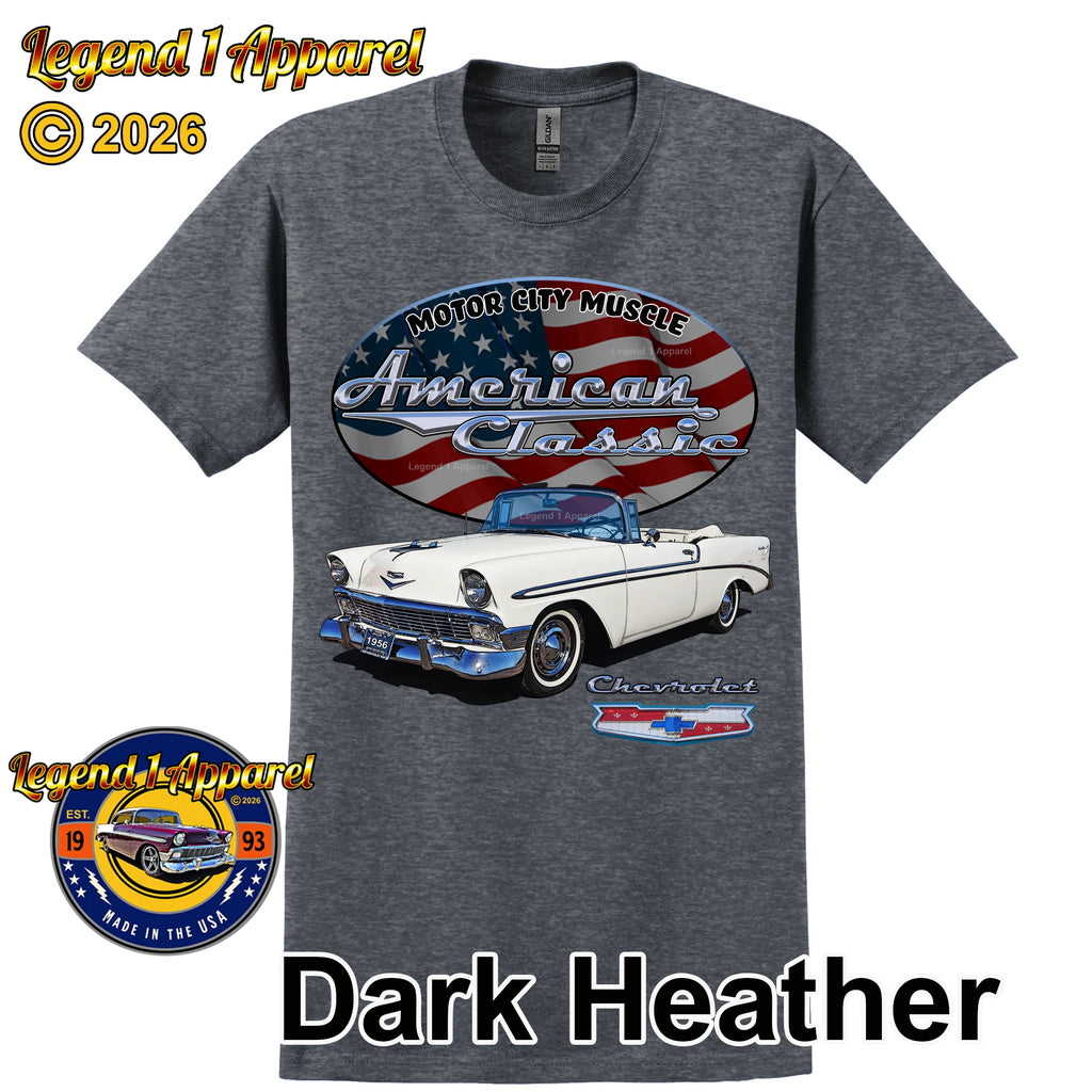 1956 Chevrolet Bel Air Convertible - American Classic Muscle Car T-shirt