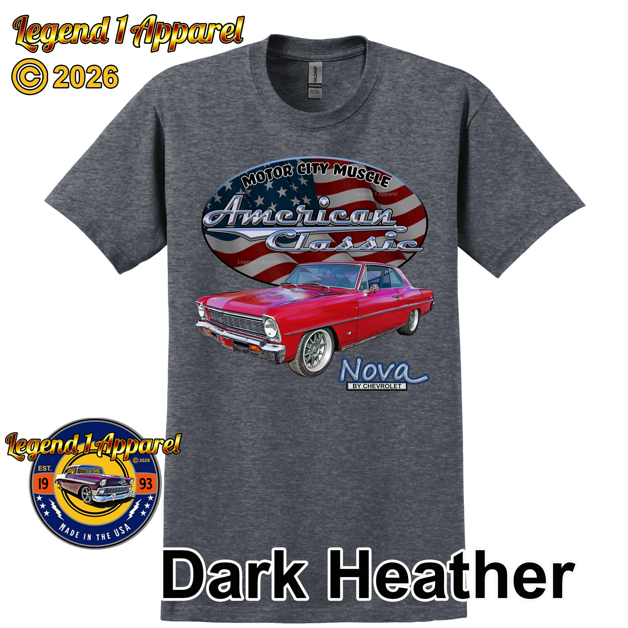 1966 Chevrolet Nova SS - American Classic Muscle Car T-shirt