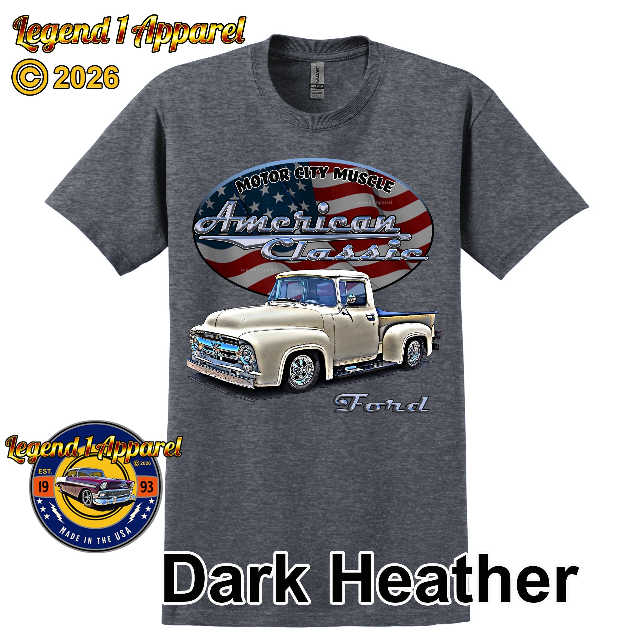 1956 Ford F100 Truck - American Classic Pickup T-shirt