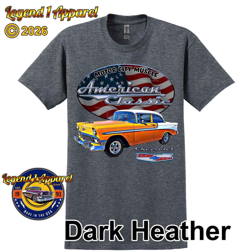 1956 Chevrolet Bel Air Coupe - American Classic Muscle Car T-shirt
