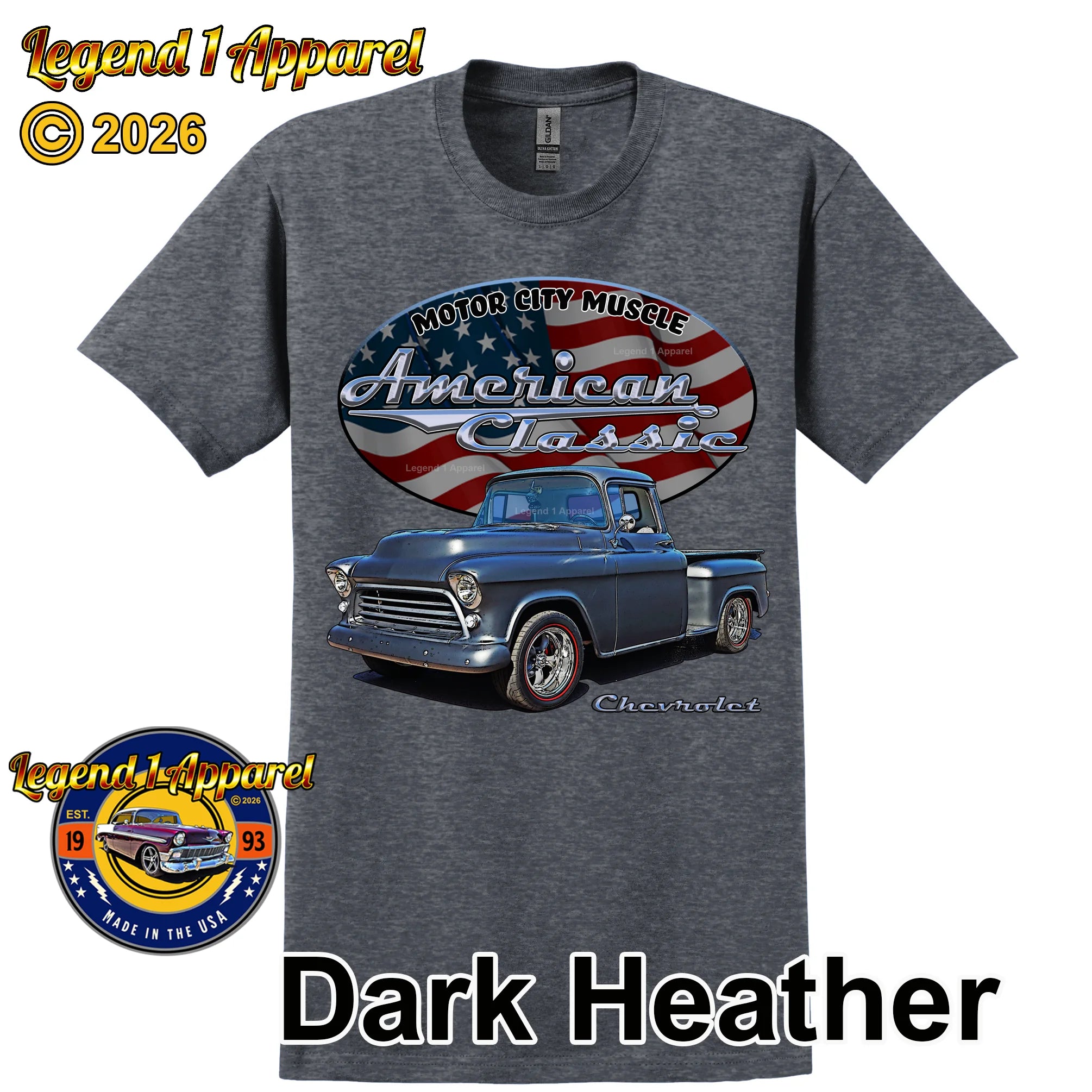 1955 Chevrolet Pick Up - American Classic Muscle Truck T-shirt