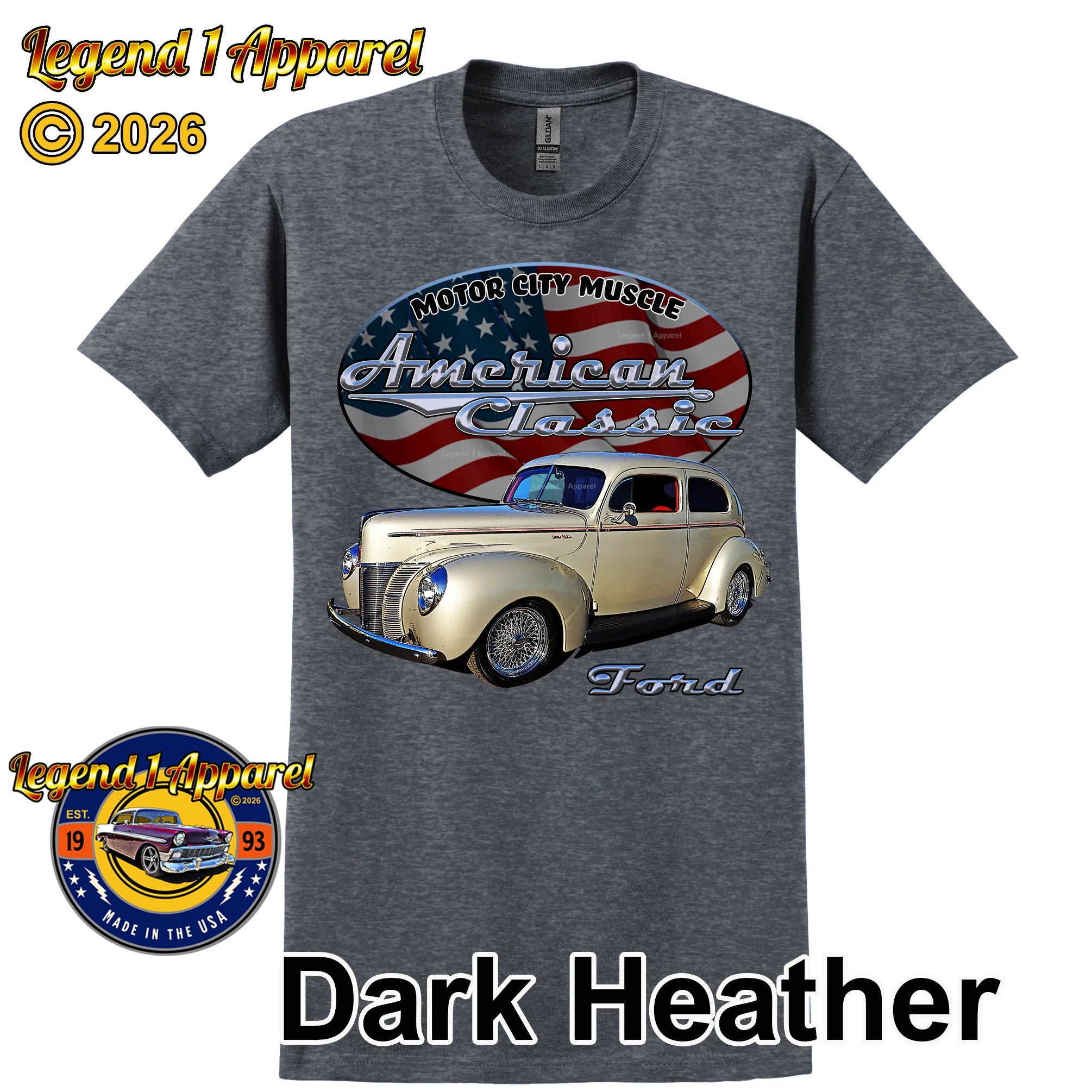1940 Ford Coupe - American Classic Muscle Car T-shirt