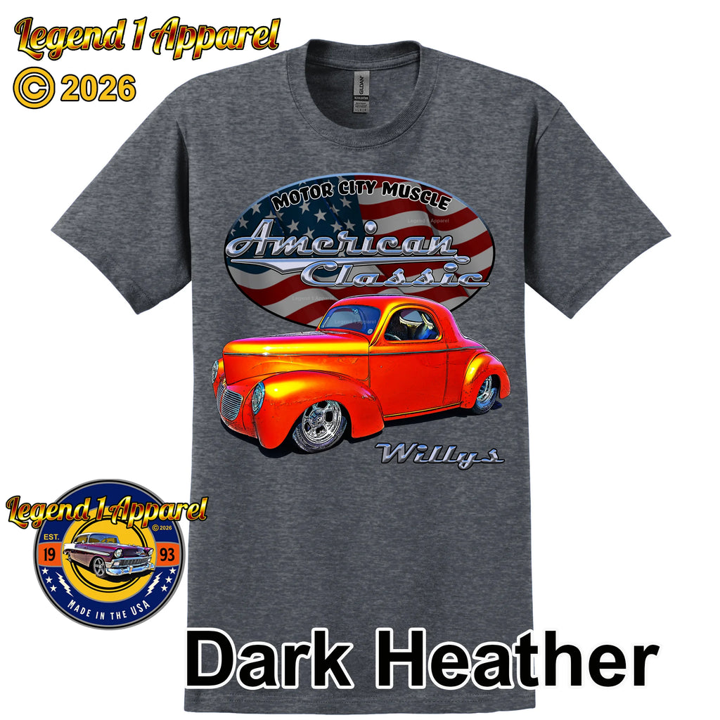 1941 Willys Coupe - American Classic Muscle Car T-shirt