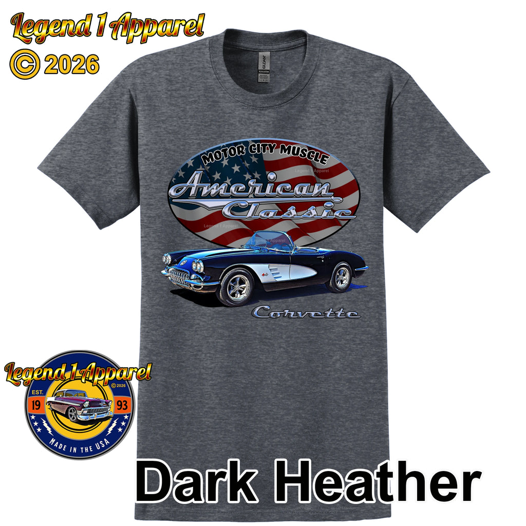 1960 Chevrolet C1 Corvette - American Classic Muscle Car T-shirt