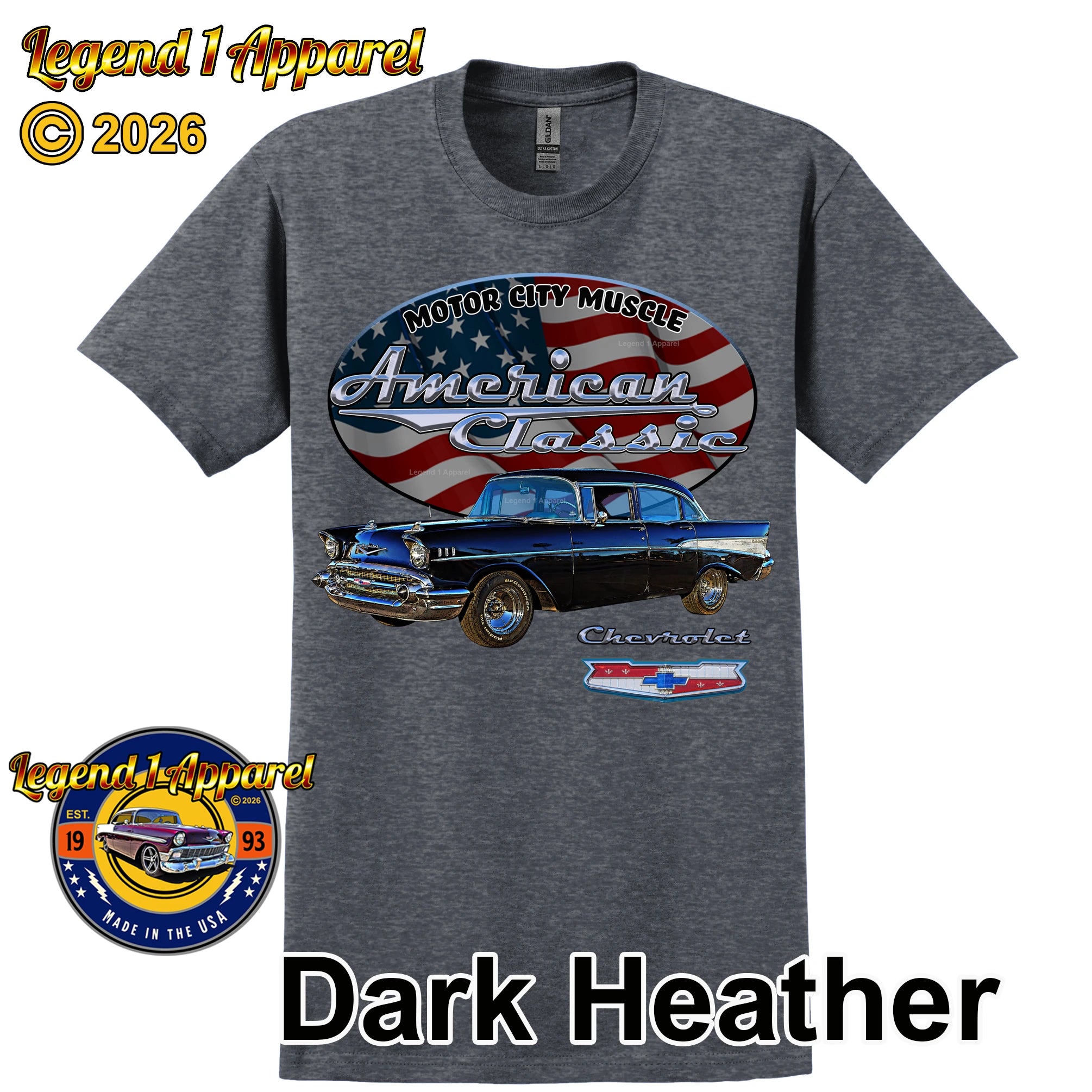 1957 Chevrolet Bel Air Sedan - American Classic Muscle Car T-shirt