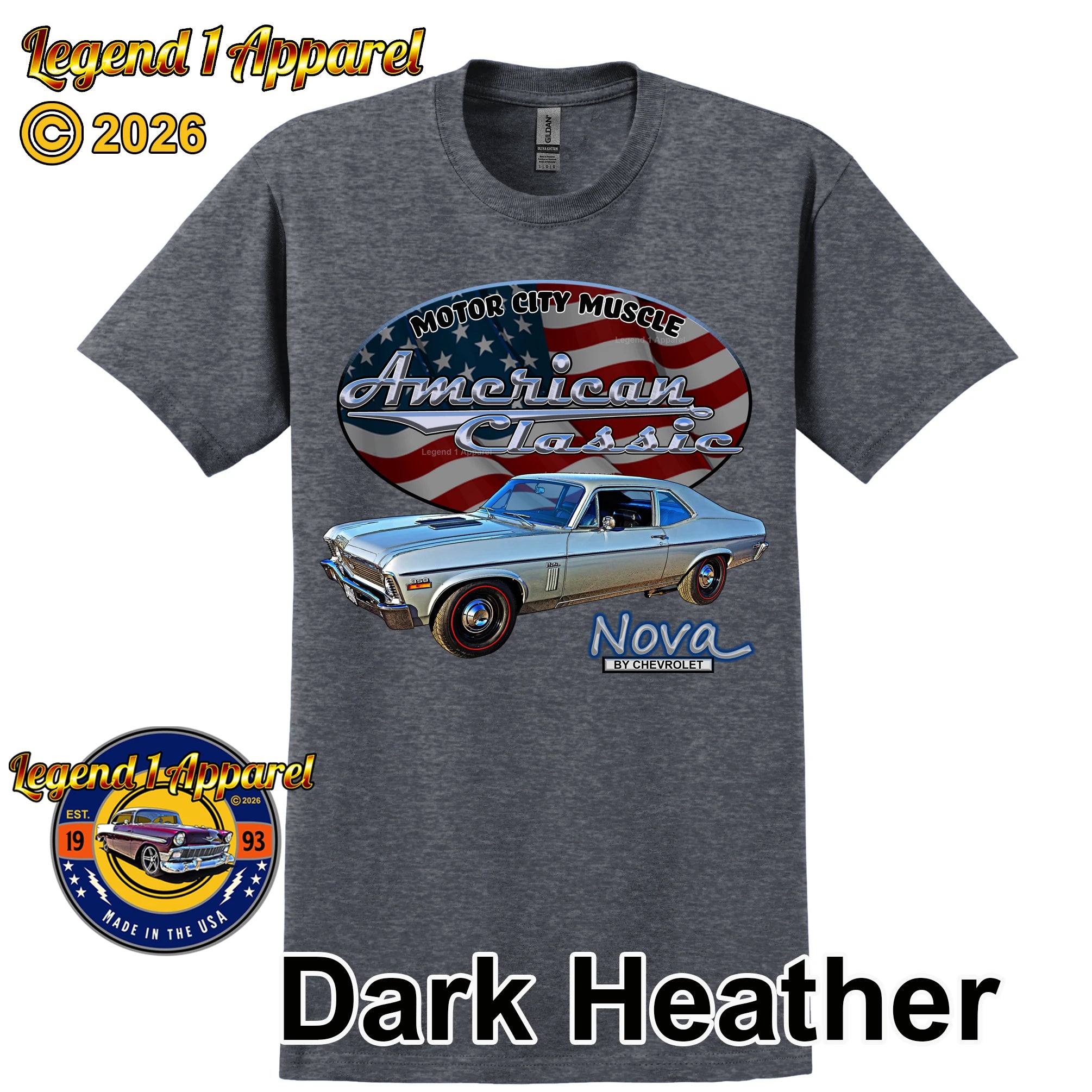 1970 Chevrolet Nova SS - American Classic Muscle Car T-shirt