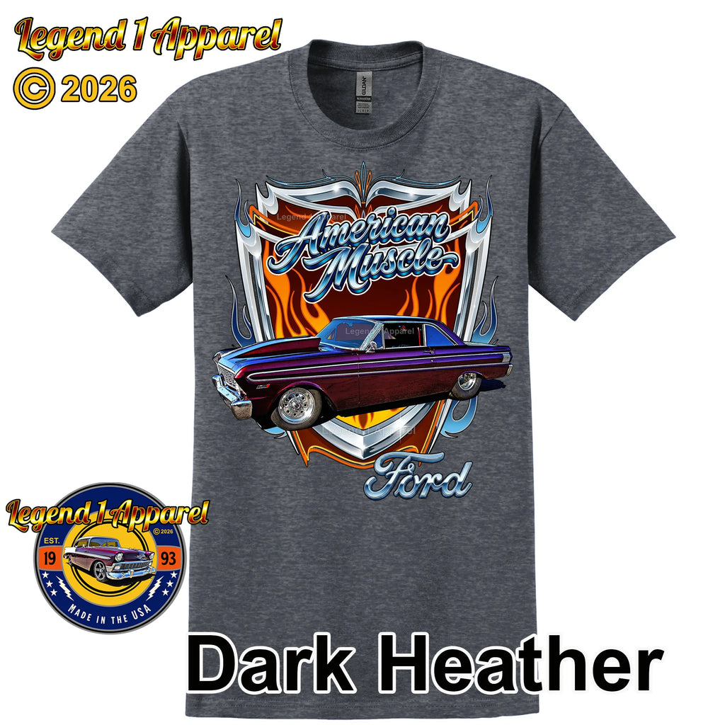 1964 Ford Falcon American Muscle T-Shirt –64 Ford Coupe Car Graphic Tee
