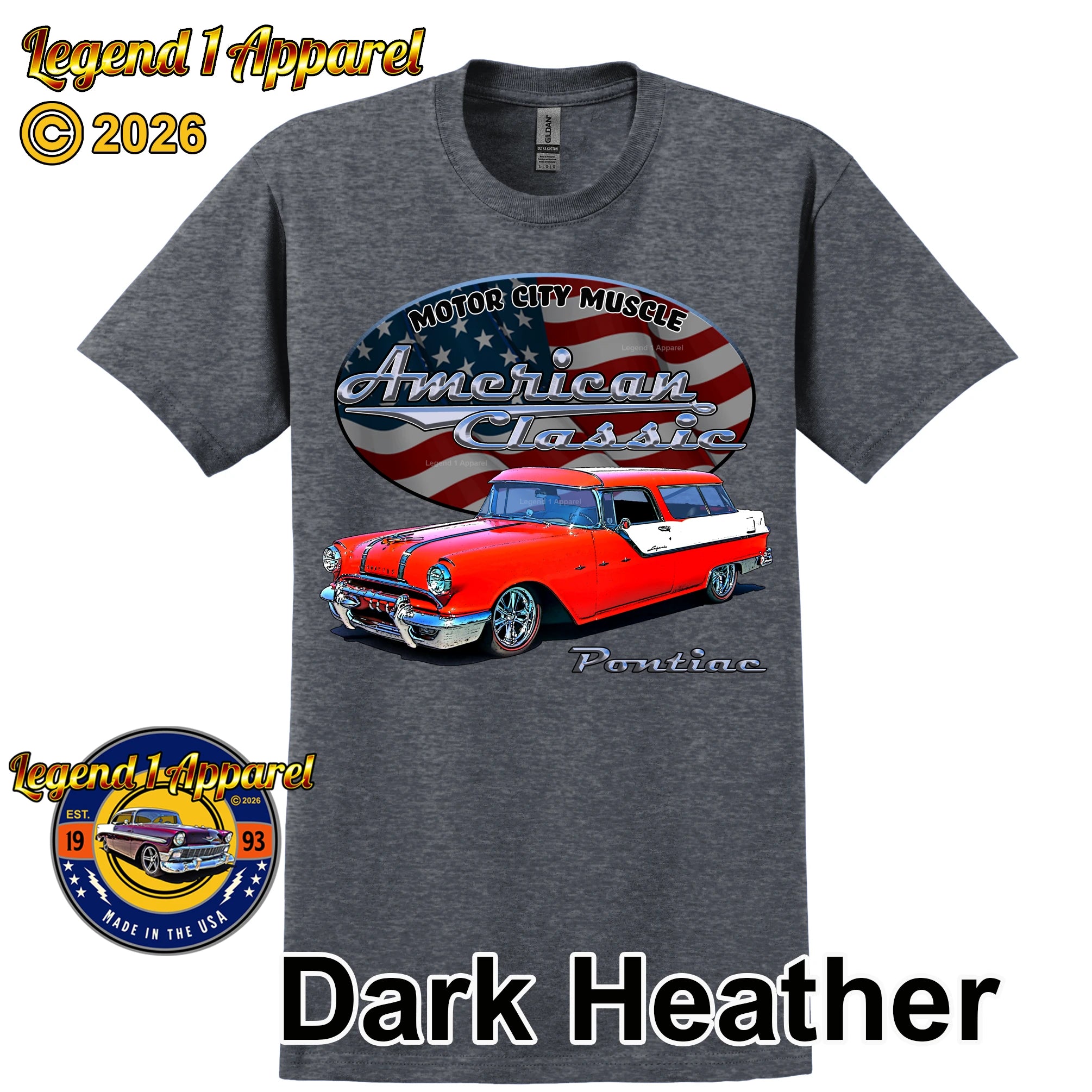 1956 Pontiac Safari Station Wagon - American Classic Muscle Car T-shirt