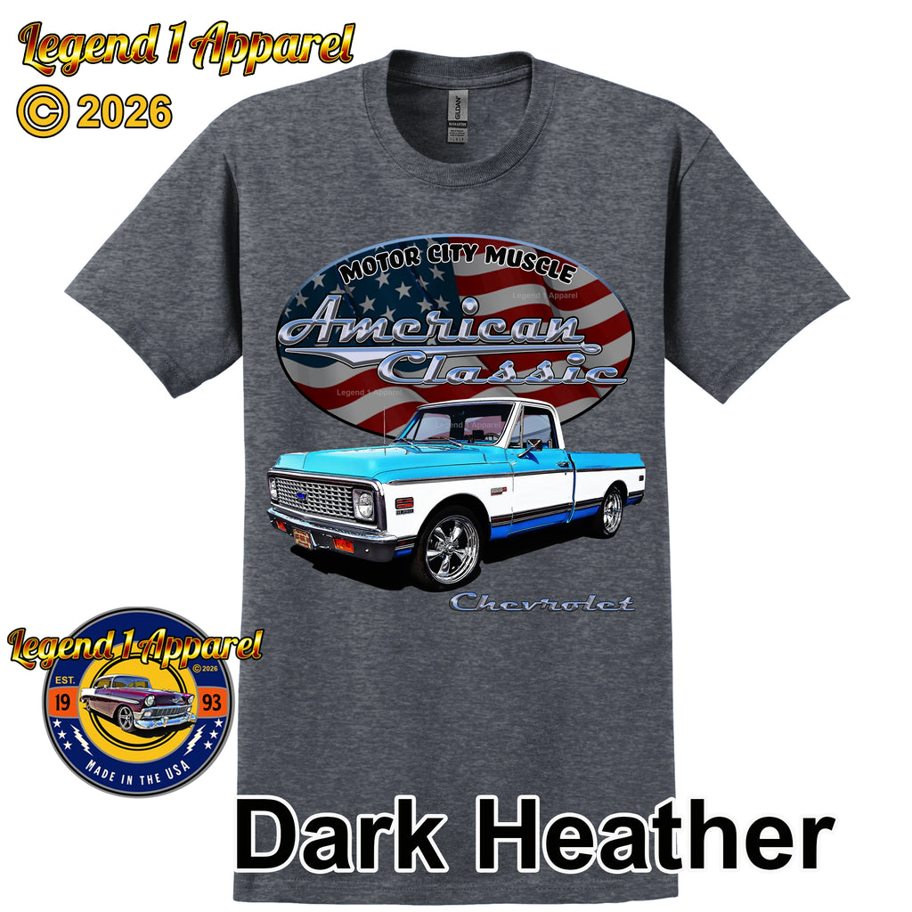 1972 Chevrolet C10 Pick Up - American Classic Muscle Truck T-shirt