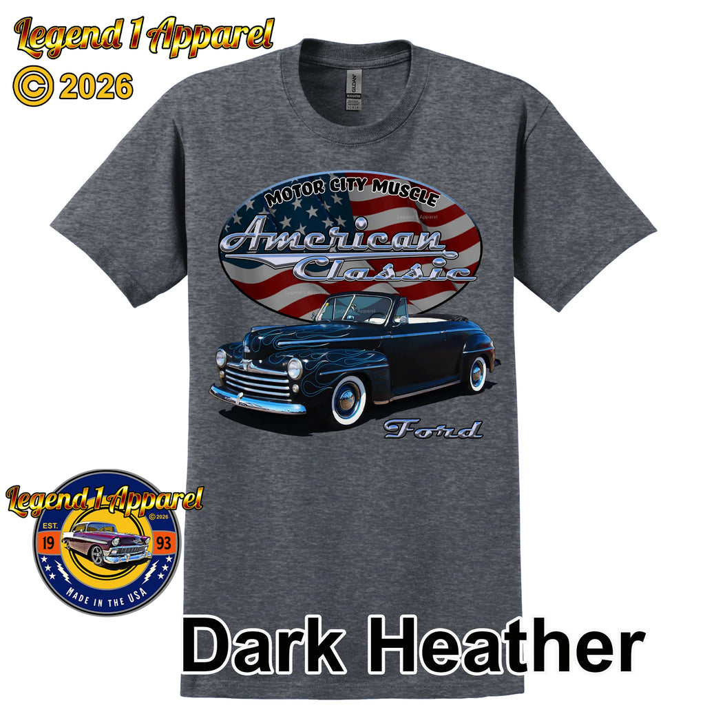1947 Ford Convertible - American Classic Muscle Car T-shirt