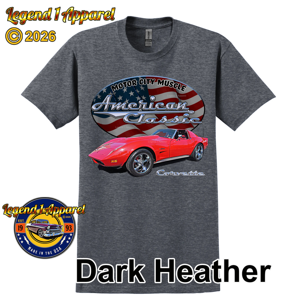 1974 Chevrolet C3 Corvette - American Classic Muscle Car T-shirt
