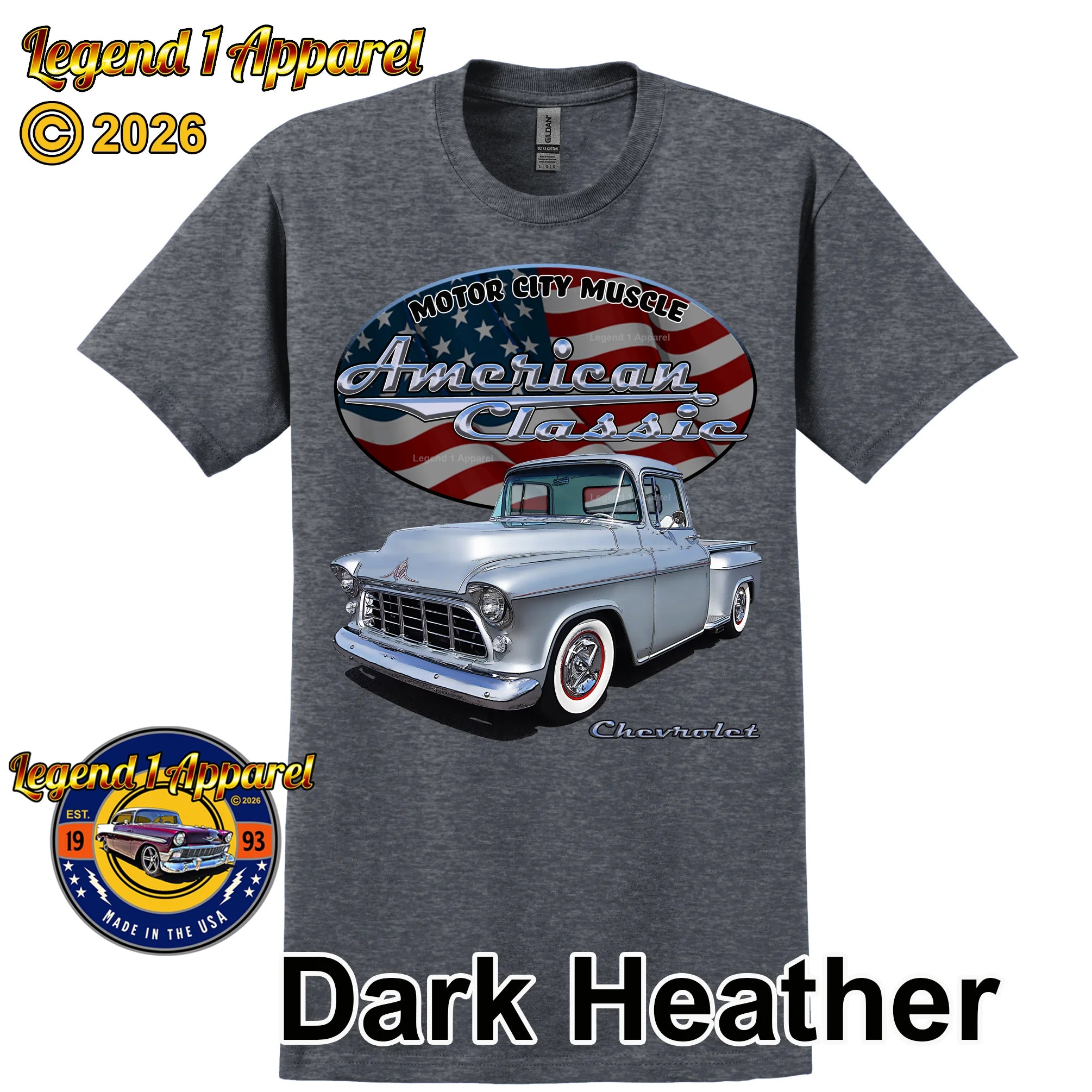 1955 Chevrolet Pick Up - American Classic Muscle Truck T-shirt