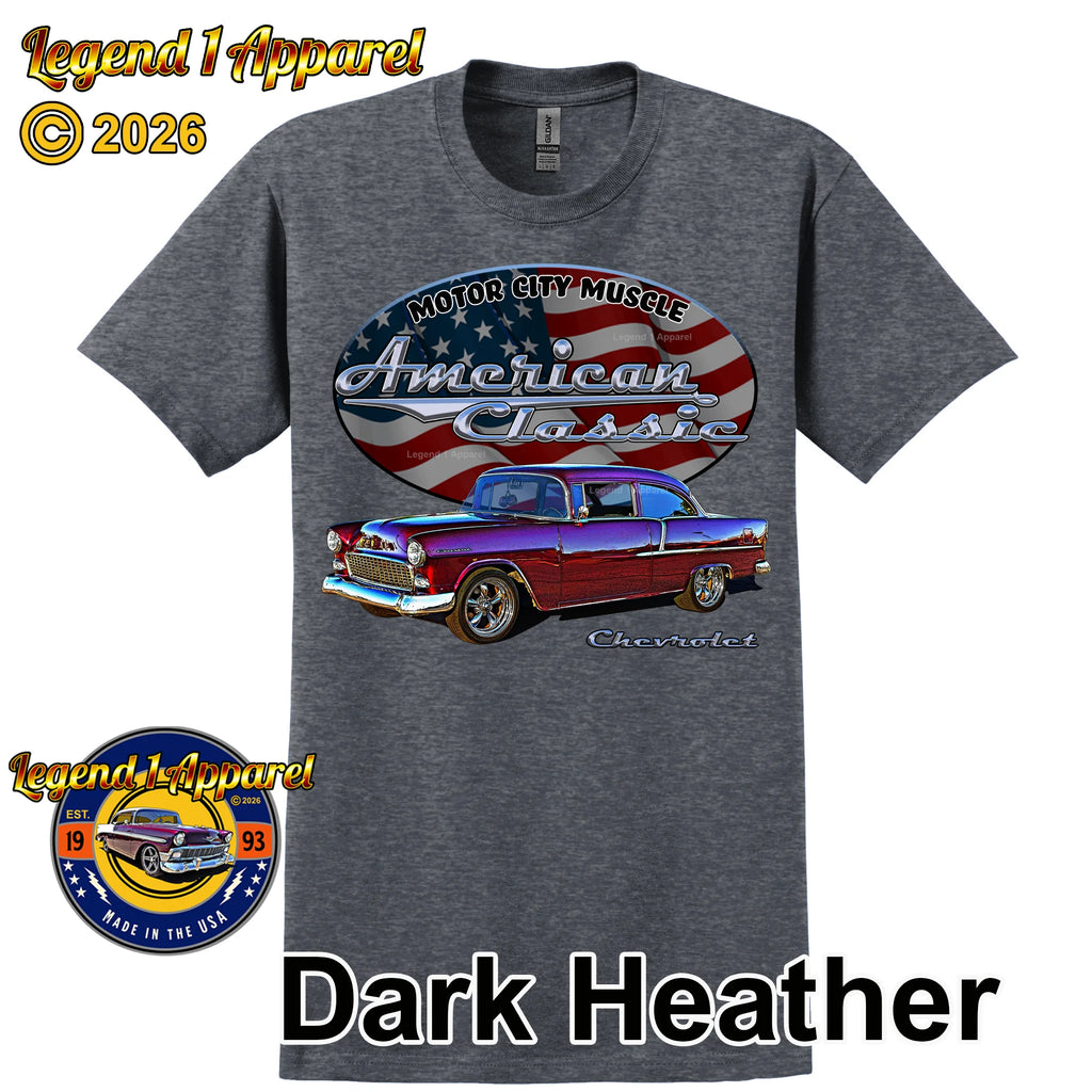 1955 Chevrolet Del Ray Coupe - American Classic Muscle Car T-shirt